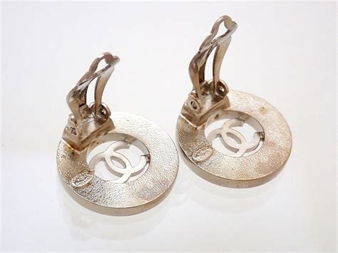 aretes chanel plata